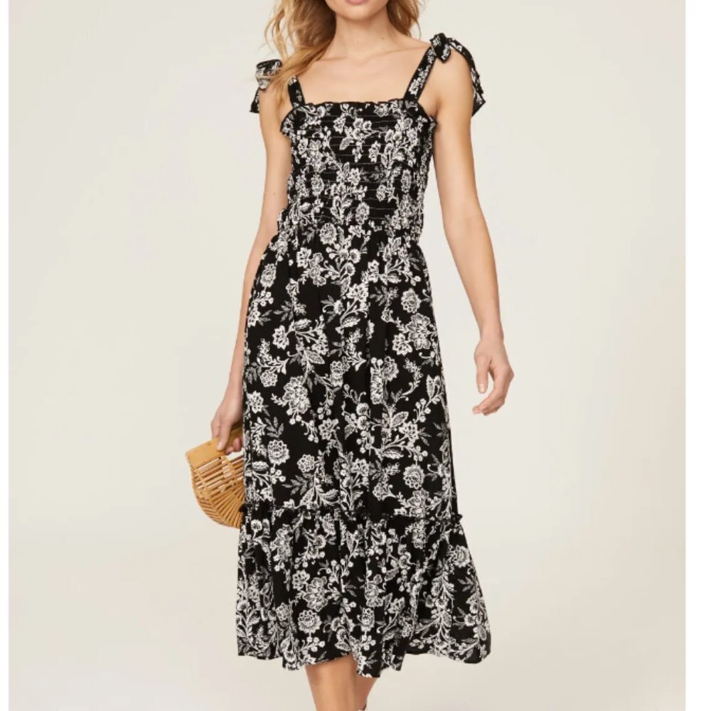 Slate and Willow Floral Tie Shoulder Dress size large
